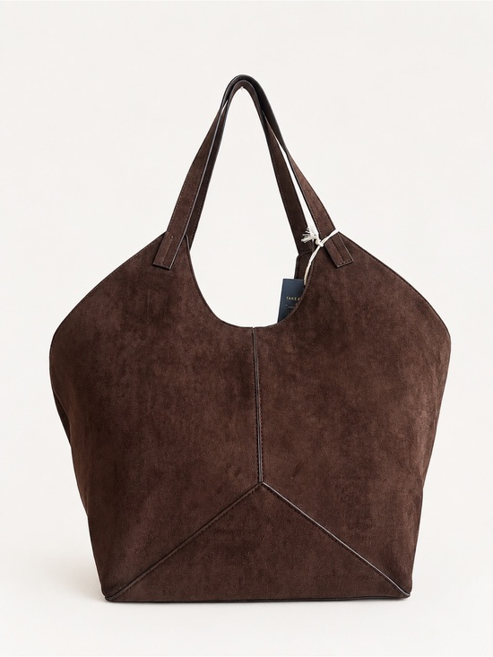 Universal Thread Handbags - Universal Thread Dark Brown Suede Tote